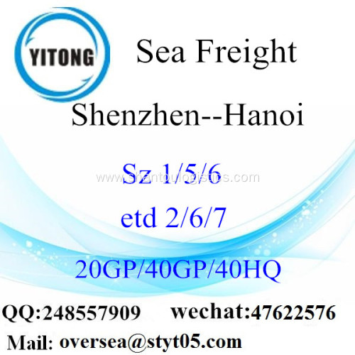 Shenzhen Port Sea Freight Shipping To Hanoi